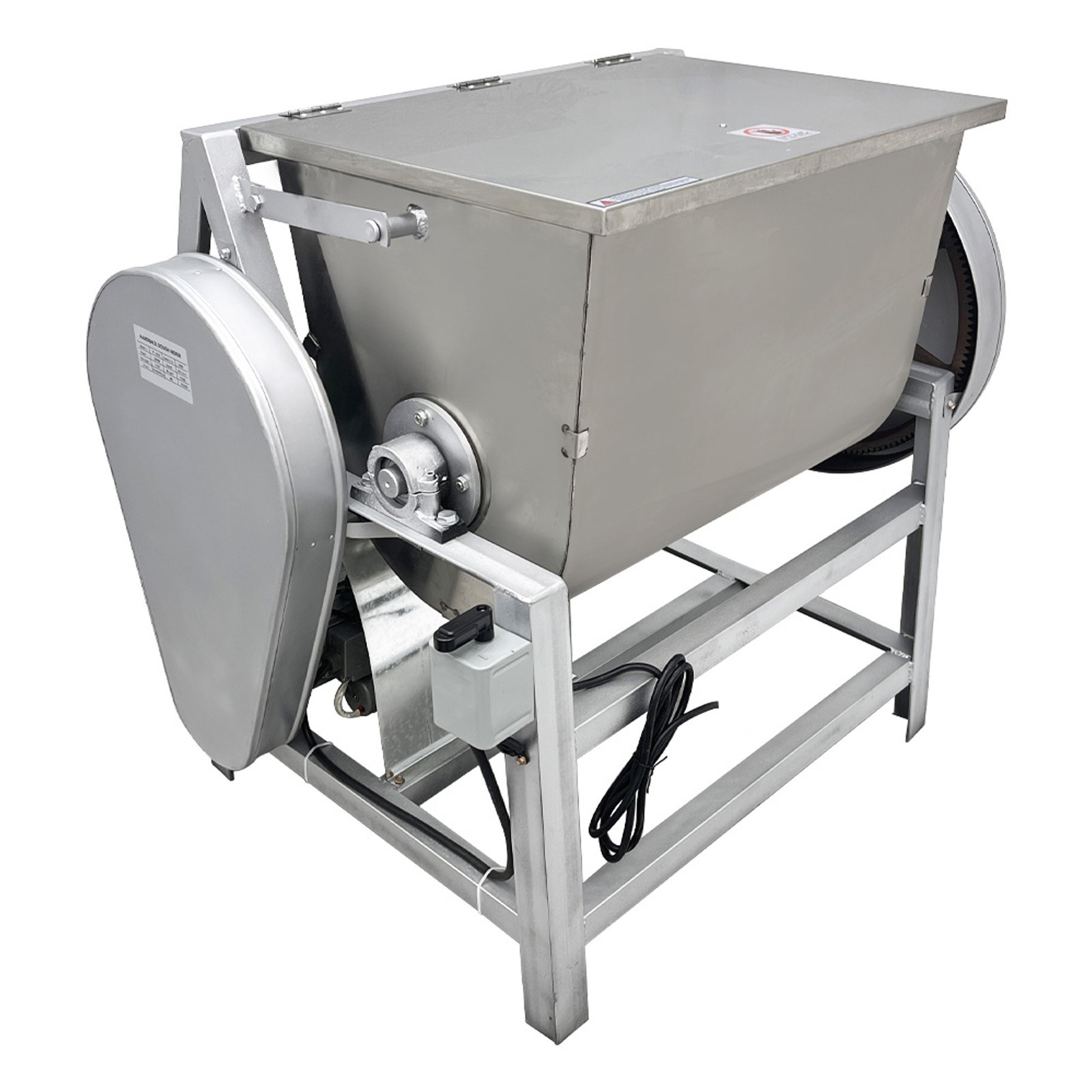 50kg/110lbs Commercial Dough Mixer 110V Dough Kneading Machine without Plug