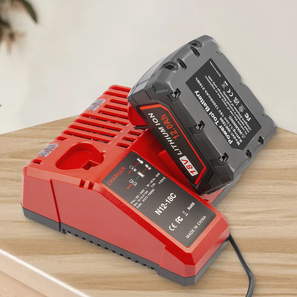 2PCS For Milwaukee 18V for M18 Li-ion XC 12.0Ah Battery 48-11-1860 48-11-1850 US