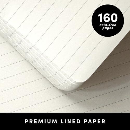 PAPERAGE Lined Journal Notebook, (Mustard Yellow), Assorted Styles , Colors