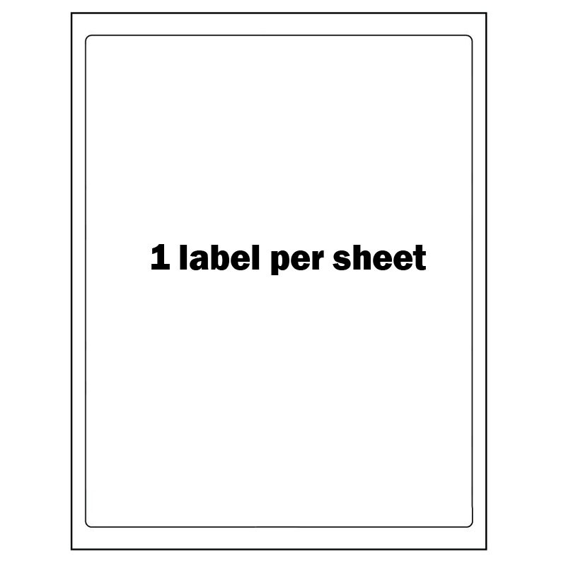 8.5″x11″ Full Sheet Address Shipping Labels Blank Self Adhesive 8-1/2″ x 11″ UPS
