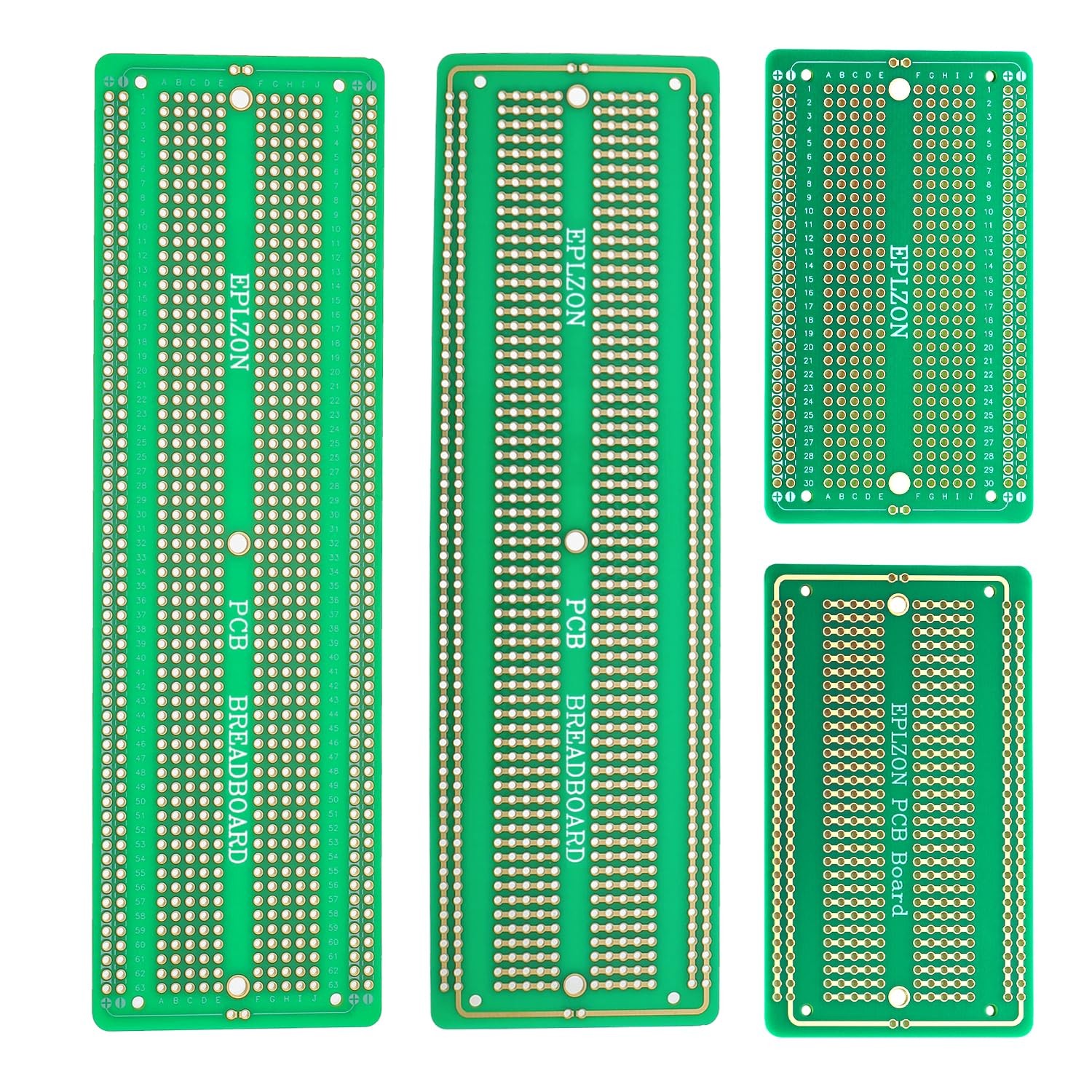 EPLOZN 2PCS 6.8×2.05 2PCS 3.5×2.05 Breadboard Kit Solderable Breadboards for…