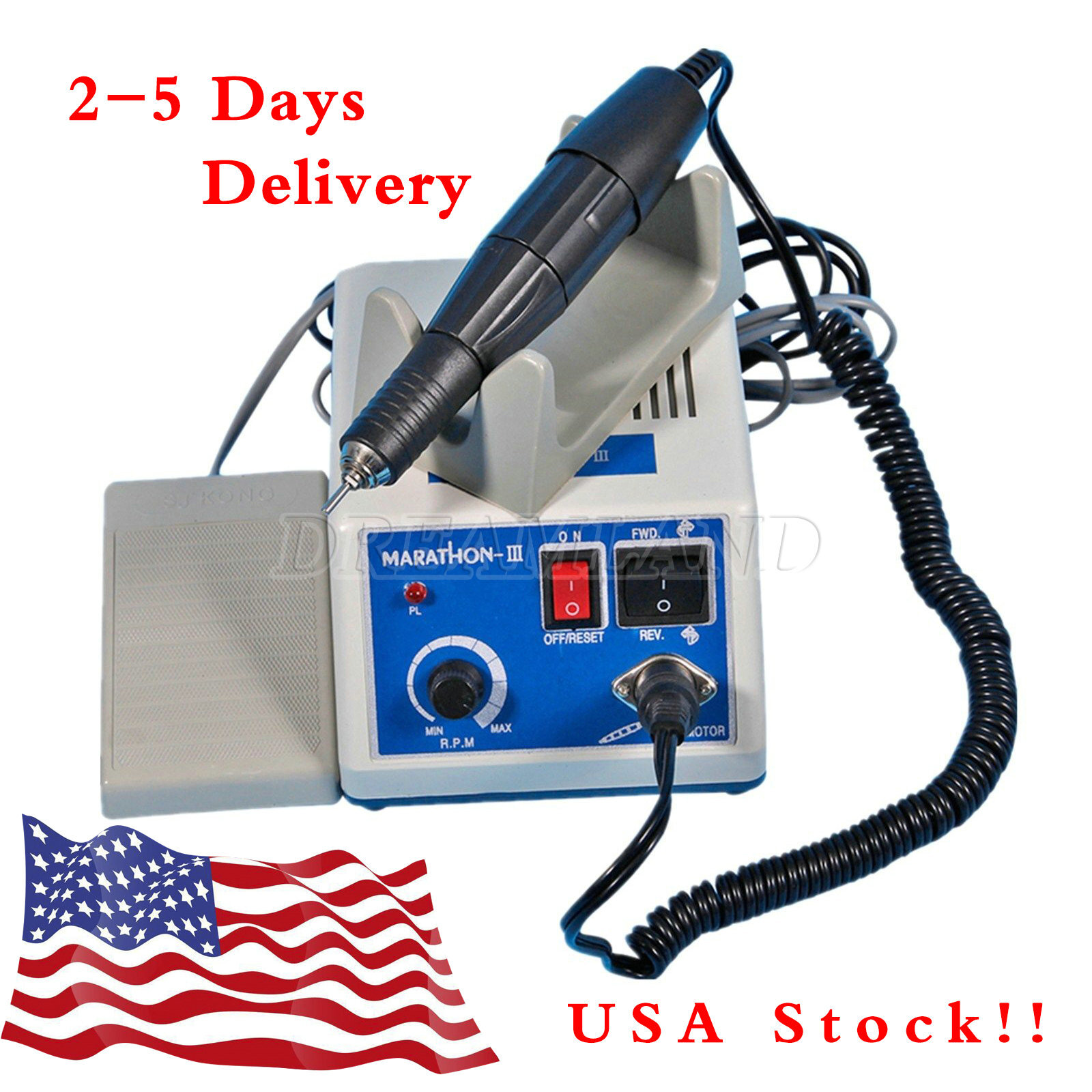 Dental Lab Marathon Micromotor N3 Micro Motor Polishing Unit & 35K RPM Handpiece