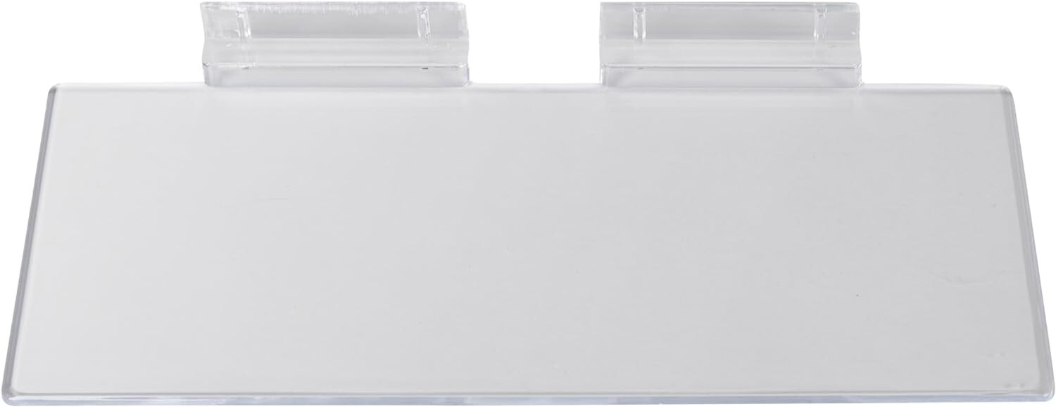 50 Slatwall Shelves Shelf Shoe 4″ x 10″ Display Flat Styrene Clear Acrylic