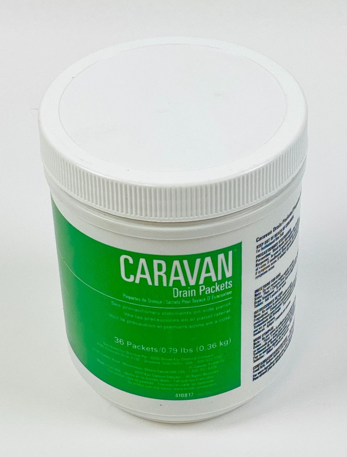 Caravan Drain Packets 36 Pack each 5 Containers