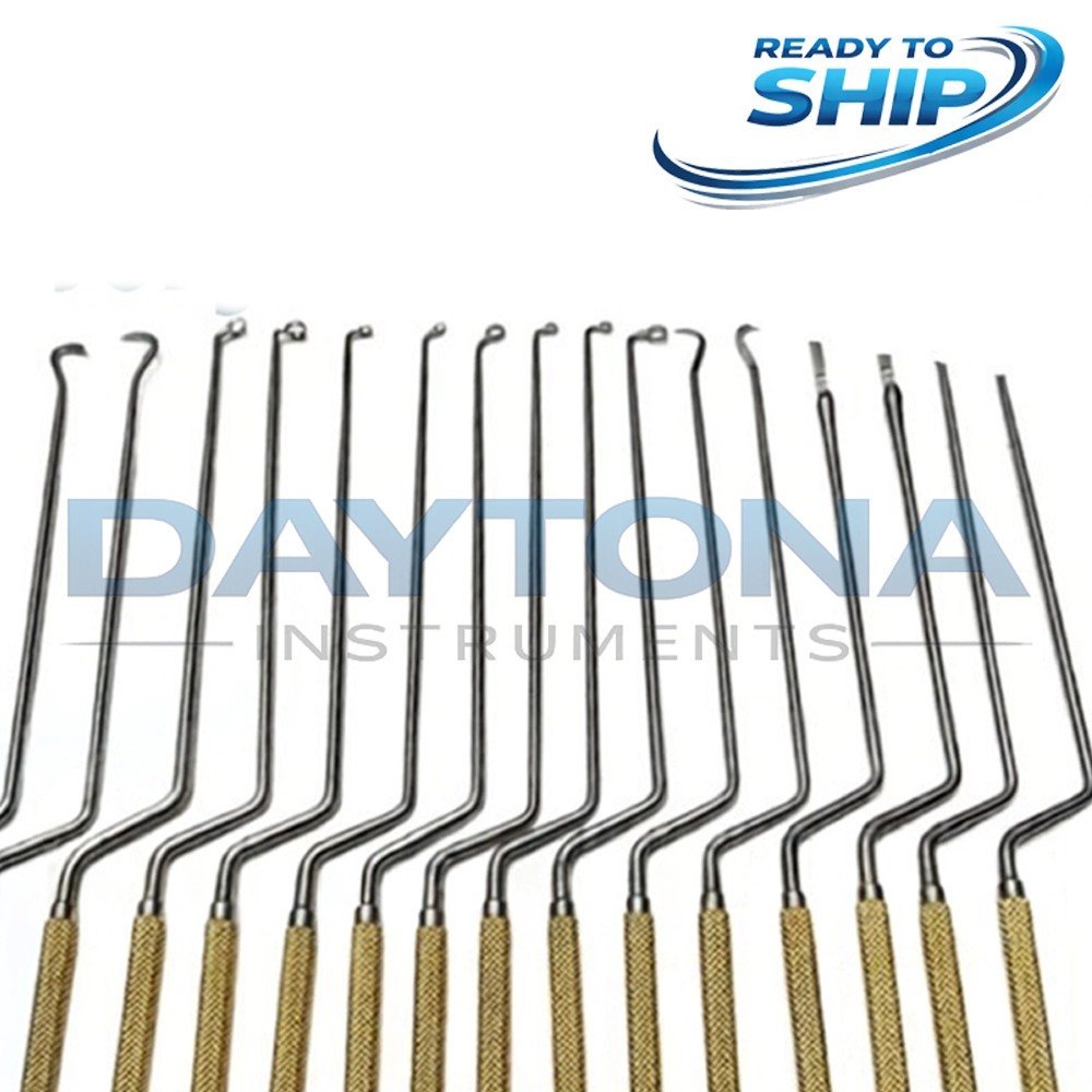 Hardy Pituitary Neuro Curettes Set Of 16 Surgical Instruments Transsphenoidal