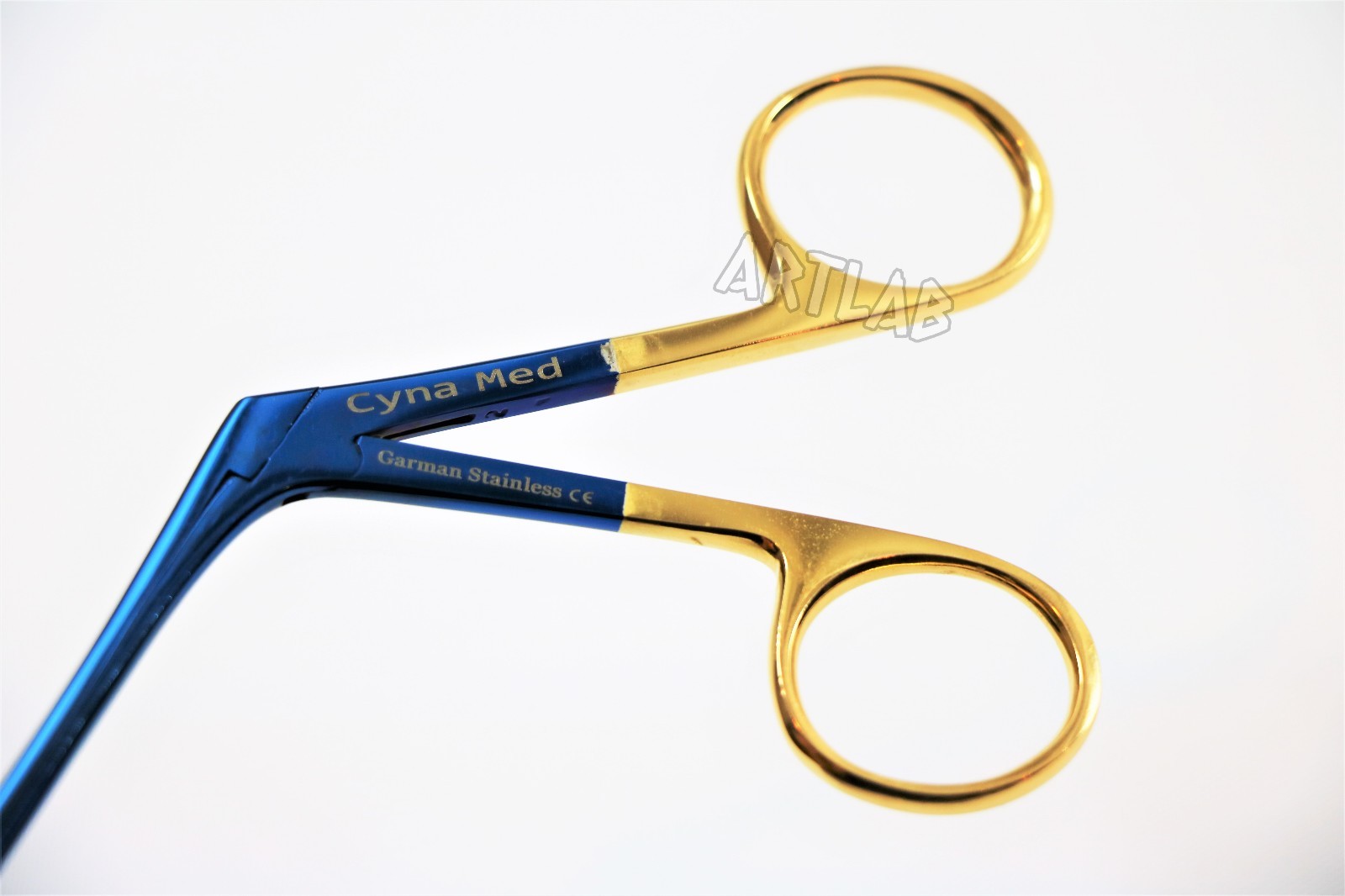 TITANIUM HARTMAN ALLIGATOR FORCEPS 3.5″ SERRATED GOLD RINGS ENT GERMAN STAINLESS