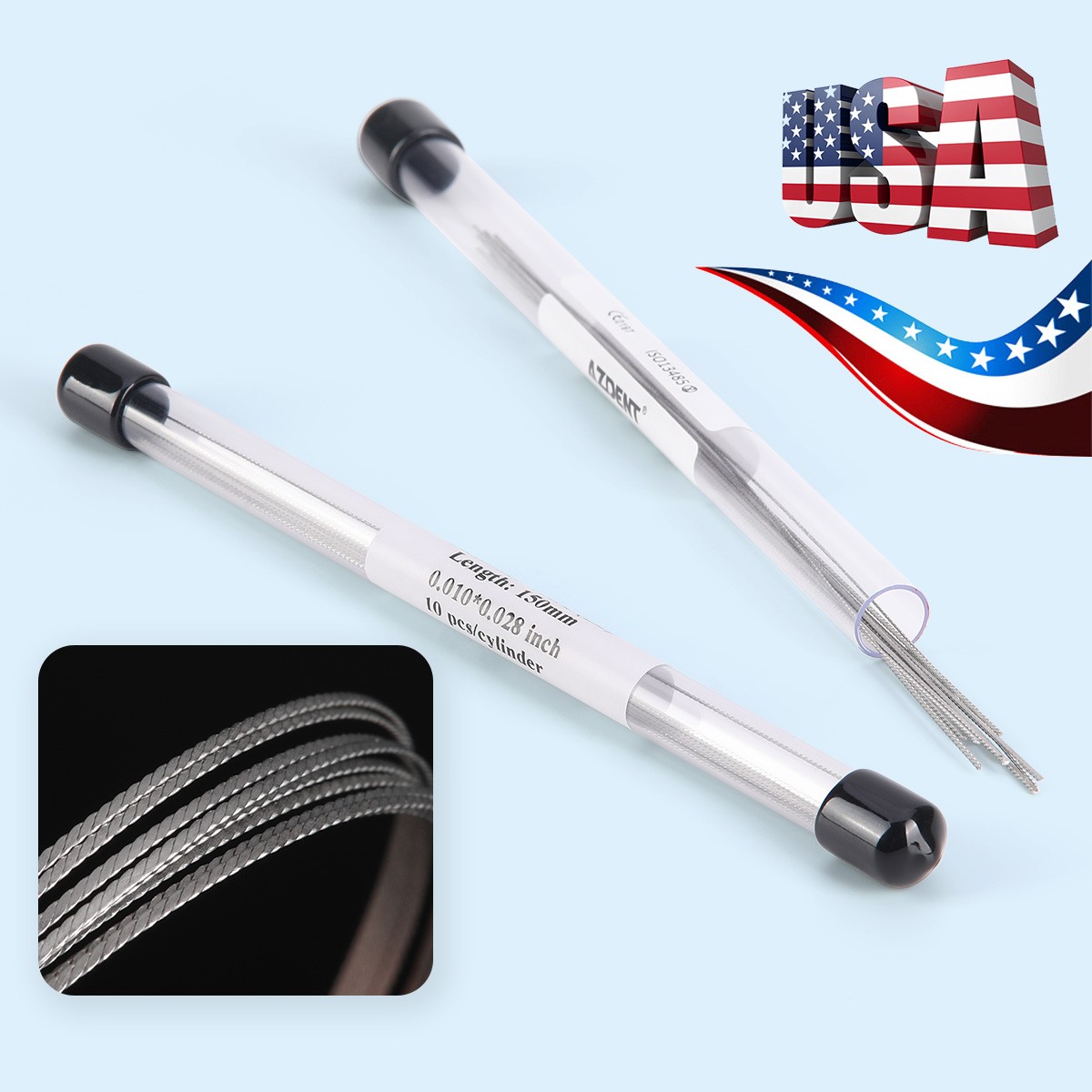 Orthodontic Lingual Retainer Wire Stainless Steel Flat Straight Twist Dental Kit