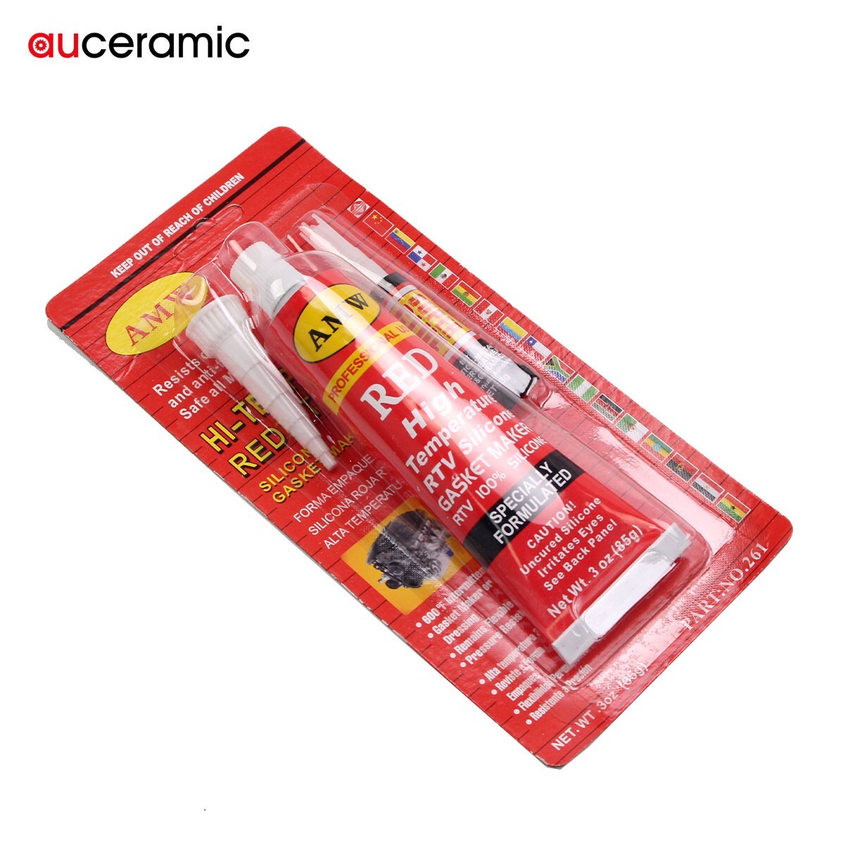 RTV Silicone Gasket Maker High-Temp Instant Sealant 3.0 oz. for auto boat RV