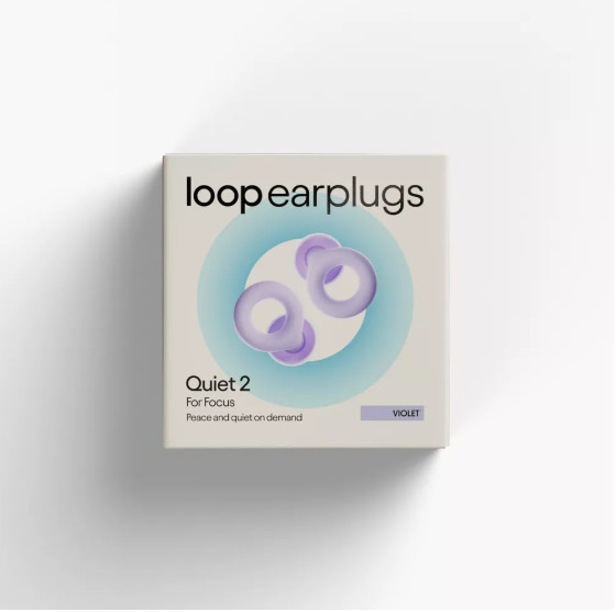 Loop Quiet 2 Earplugs for Focus, Travel and Sleep – Violet NEW OPEN !!!
