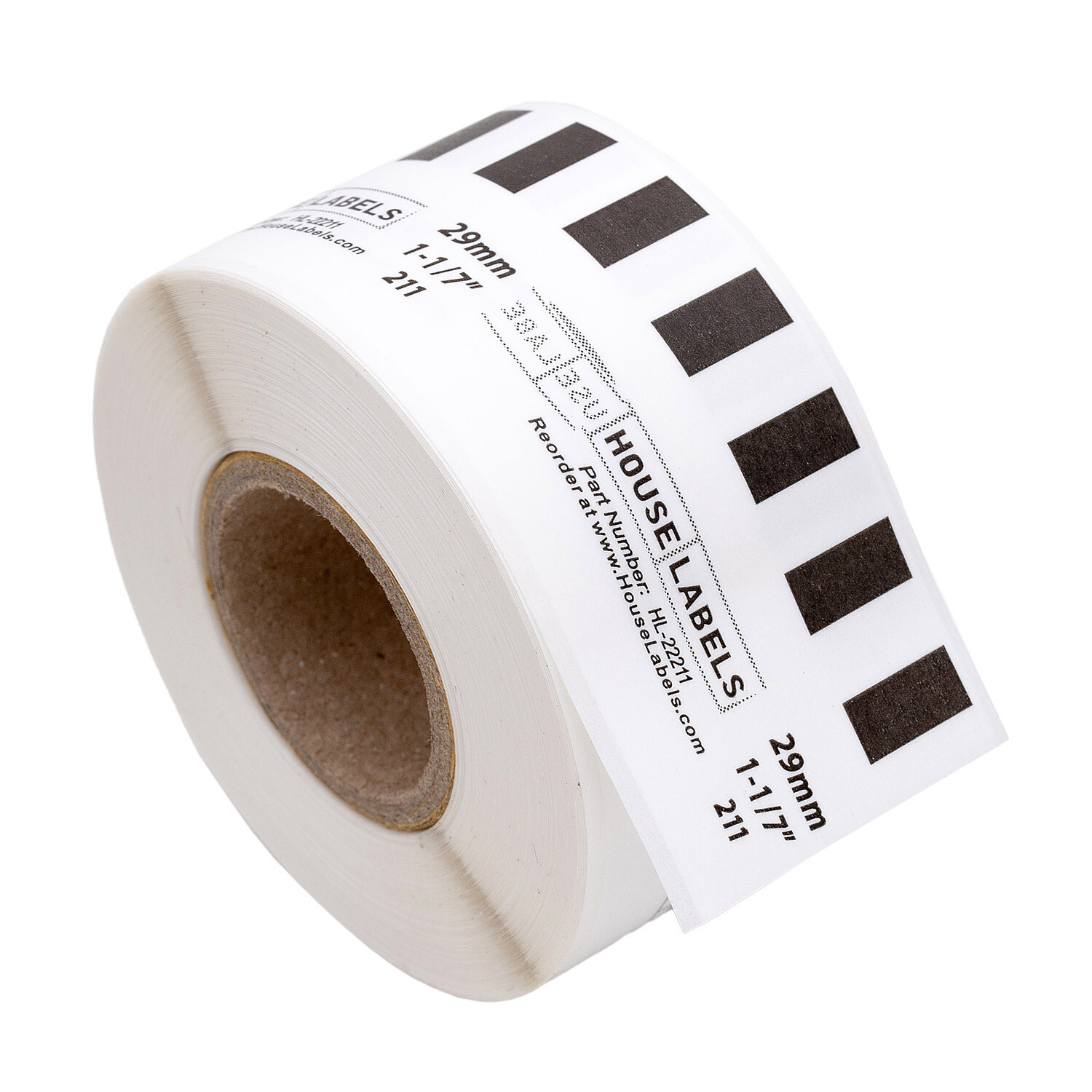Non-OEM BROTHER DK-2211 1-1/7″ x 50 feet White Film 1 Roll + 1 Cartridge