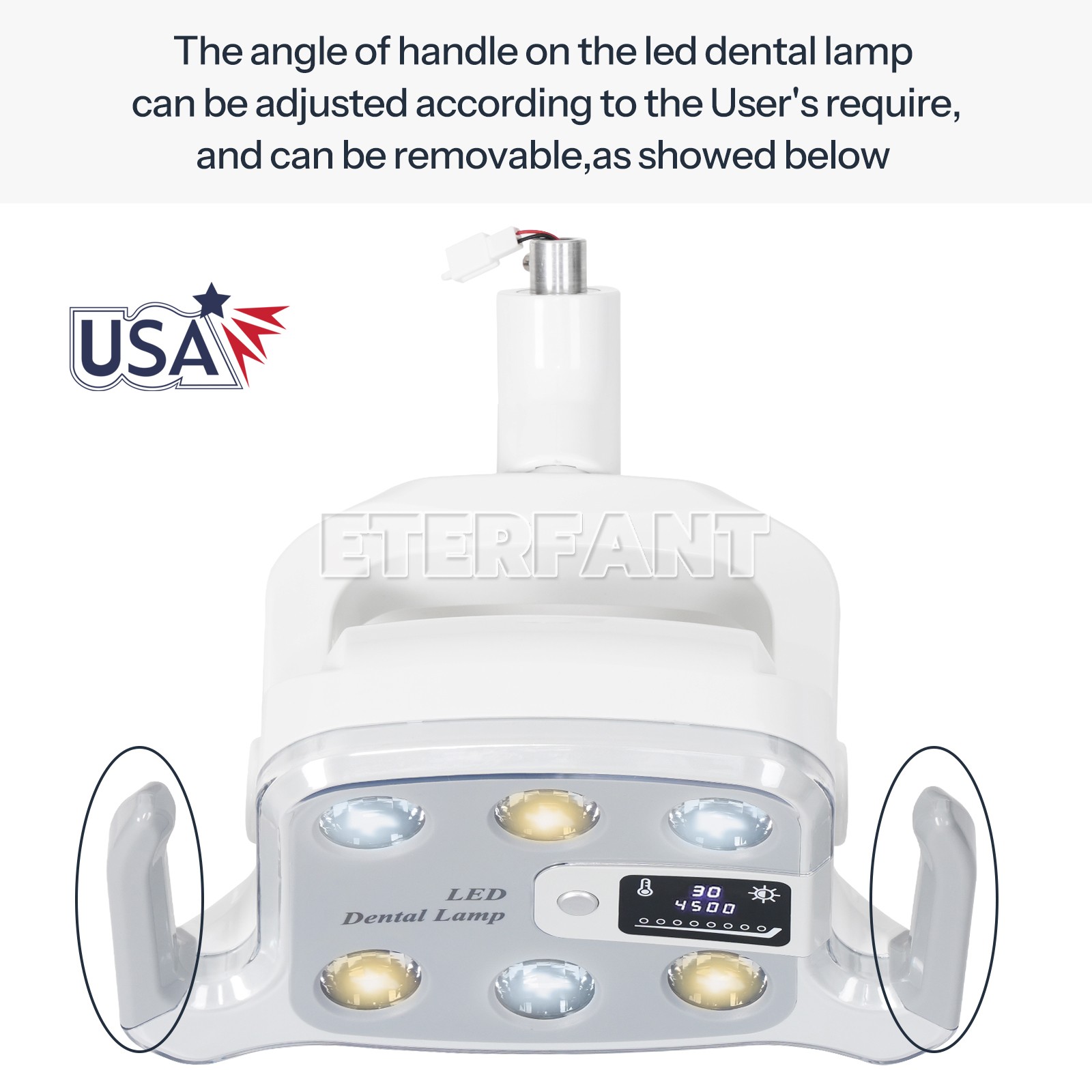 Dental 6LED Shadowless Oral Lamp Light Induction Sensor For Dental Chair 8W/9W