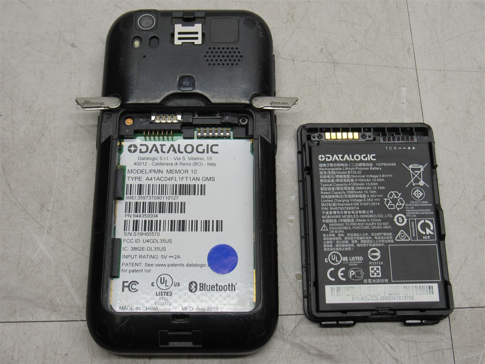 Datalogic Memor 10 Mobile Computer 944350004 Android 10 with Battery