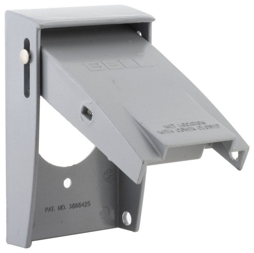 Bell Outdoor 5029-0, 20 A Receptacle, Self-Closing, Weatherproof Box Cover, 1 pc