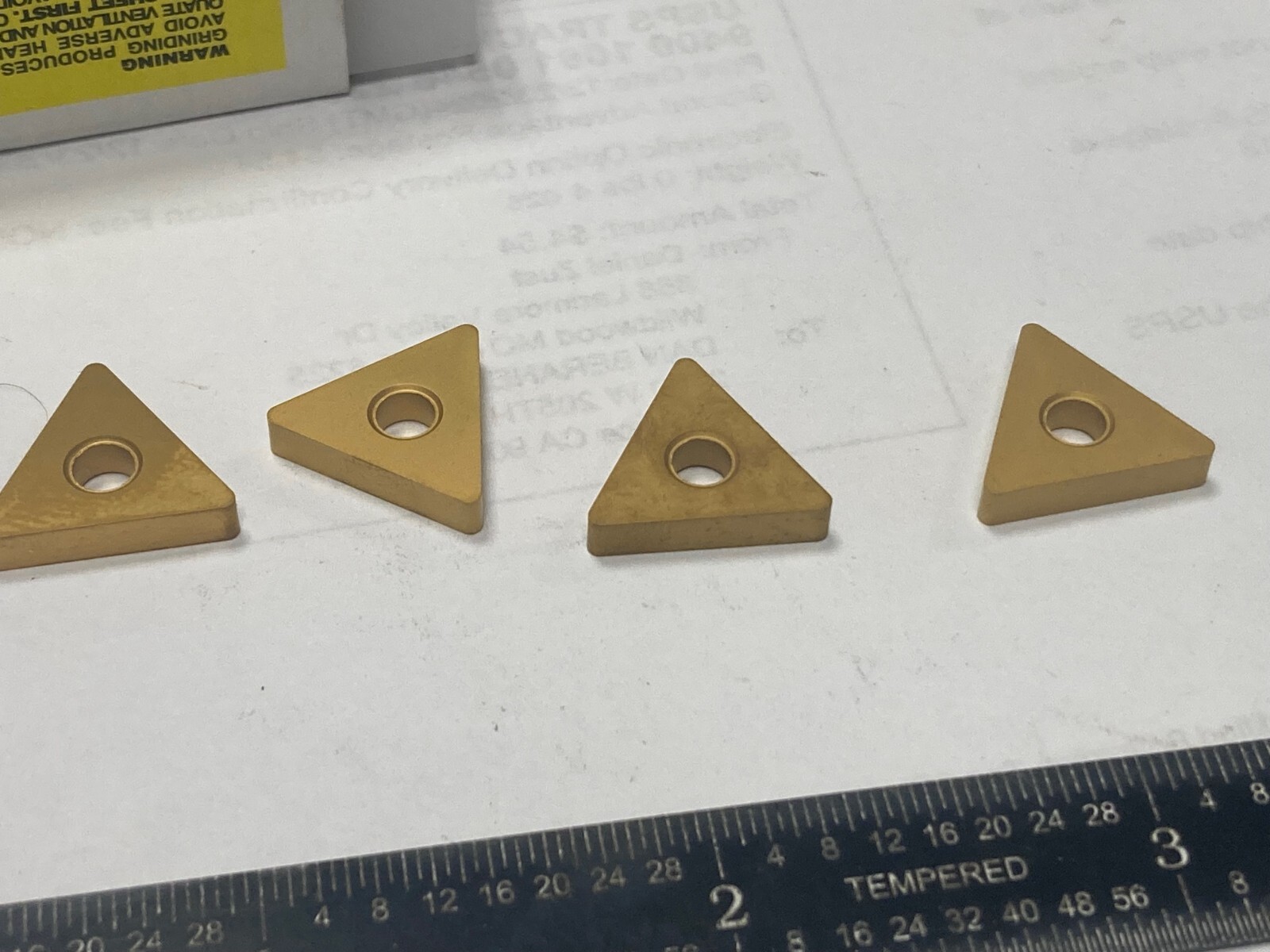 Lot of 4, Value Collection TNMA322 TCN55, Carbide Inserts, TNMA160308 TCN55