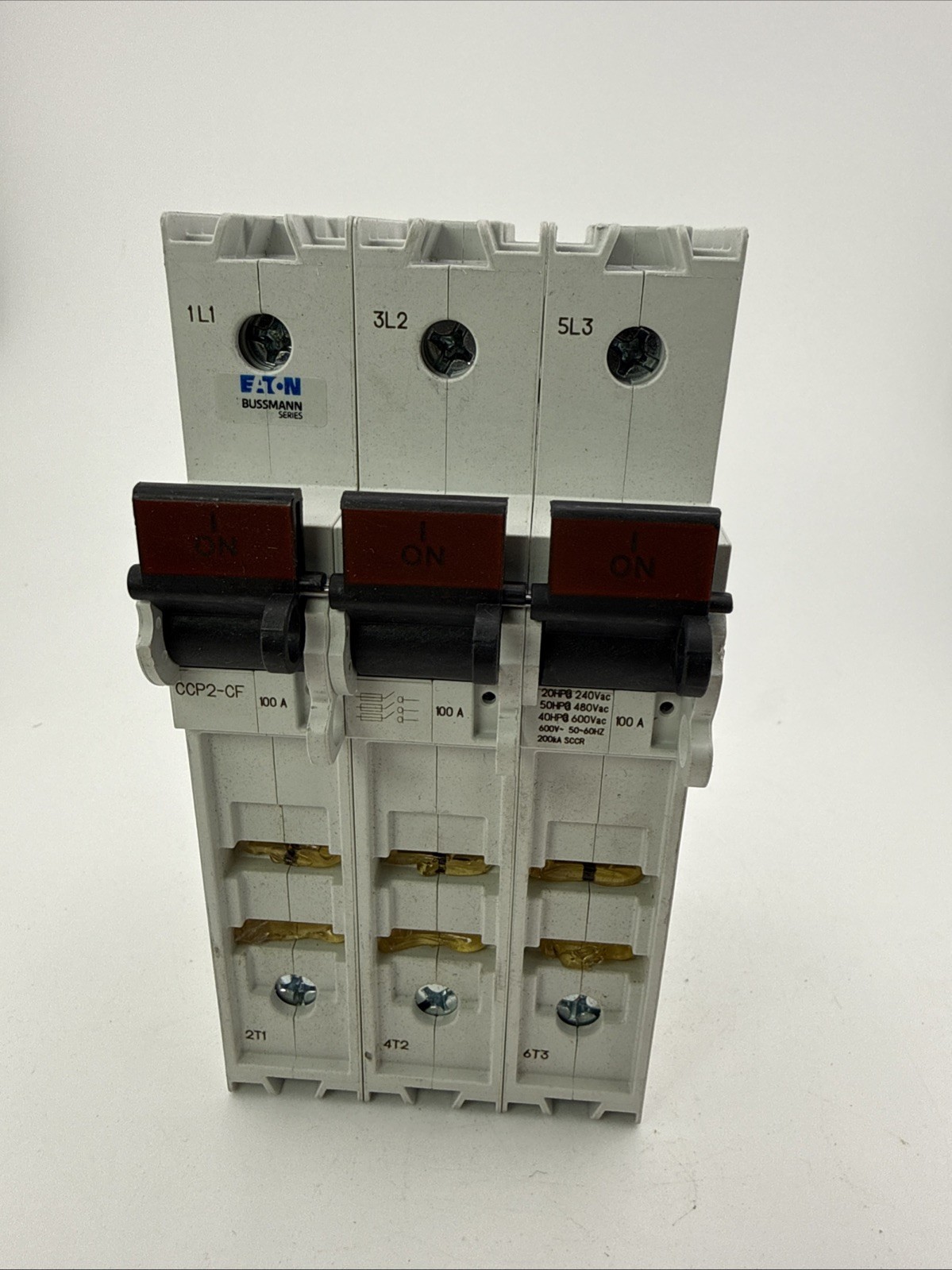 Eaton Bussman CCP2-3-100CF Series CCP UL98 Fusible Disconnect, 600 Vac, 125 Vdc