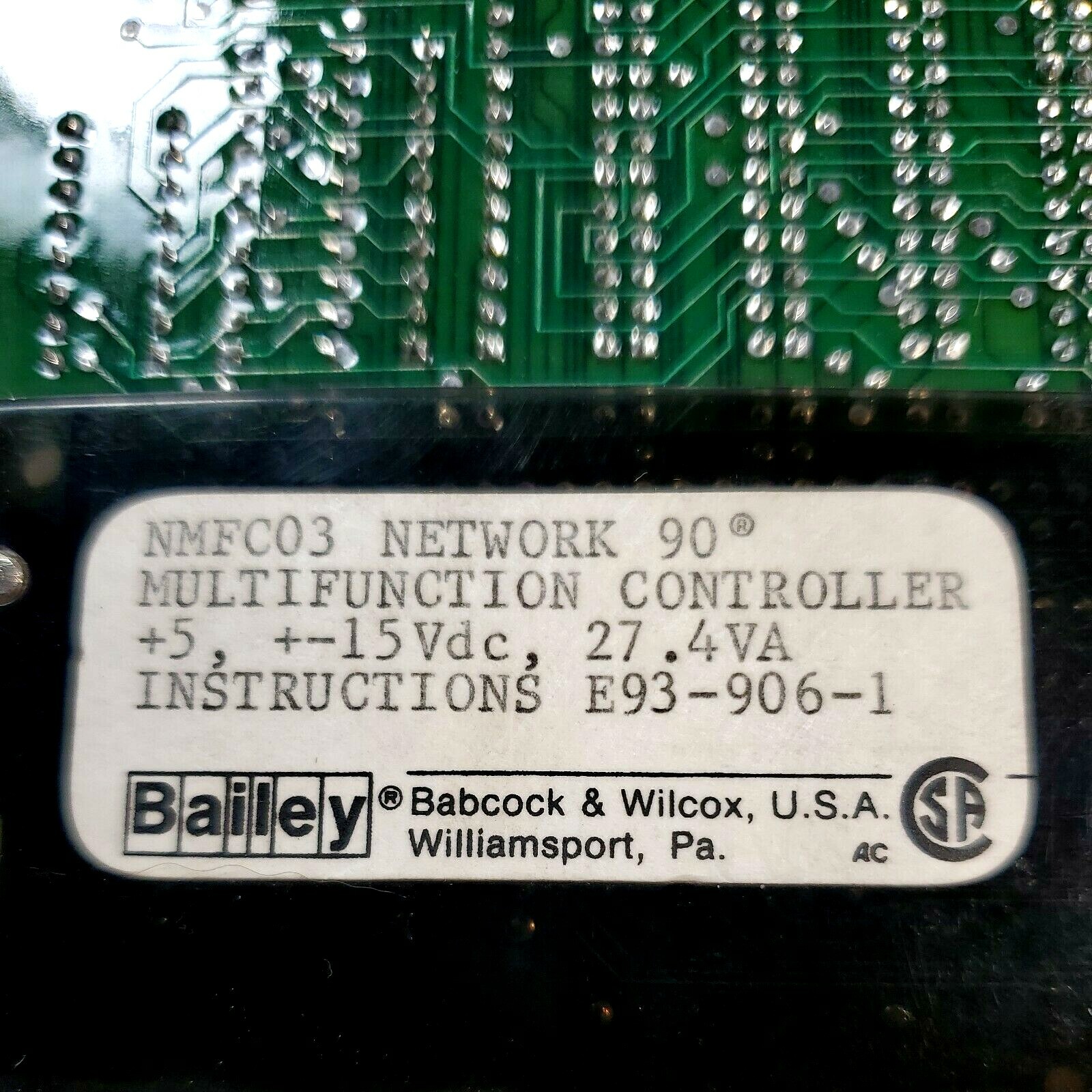 ABB Bailey NMFC03 Controller PCB Assy 6636896A1/6636780A1H