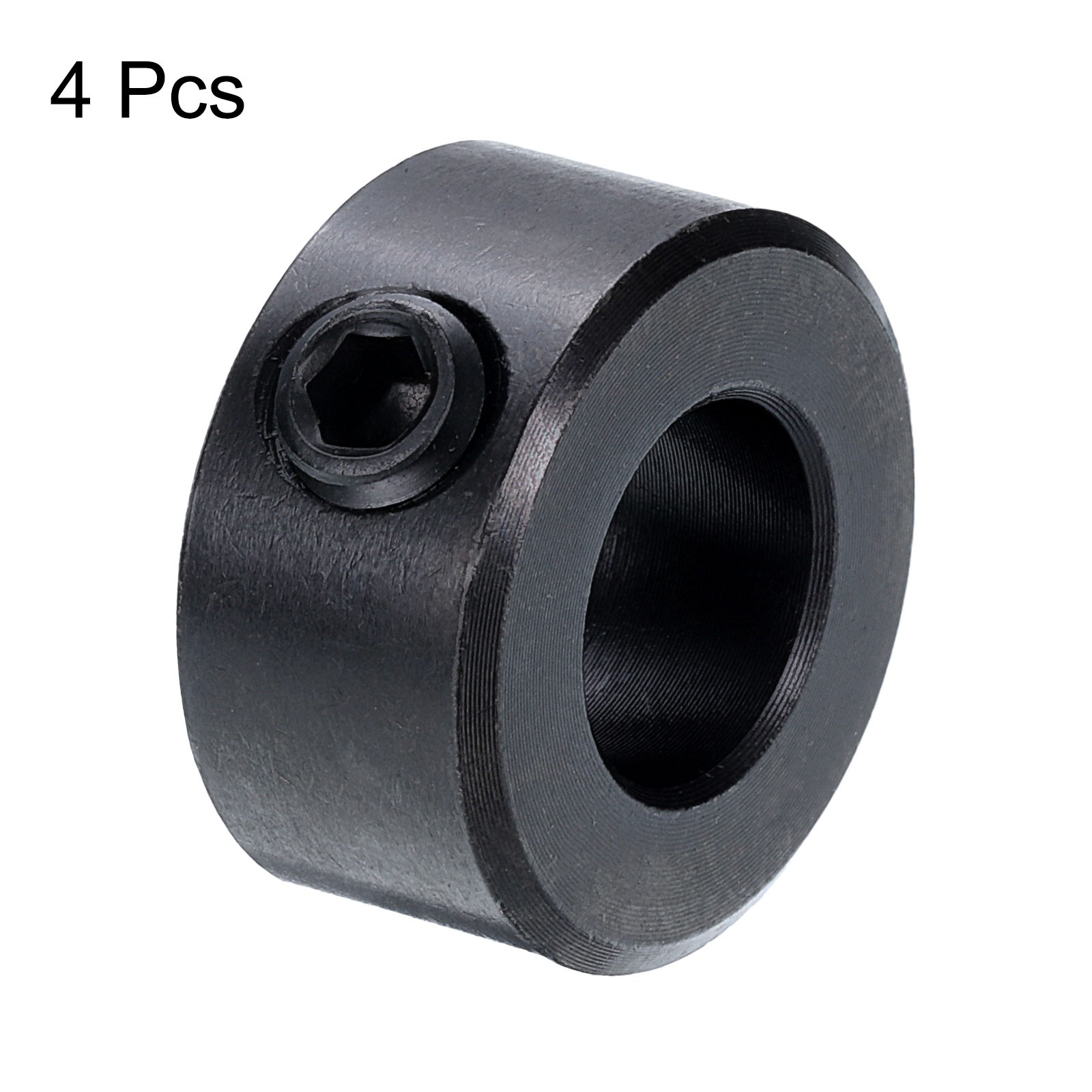 4pcs Set Screw Collars 7/16″ Bore Carbon Steel Shaft Collars 7/8″ OD