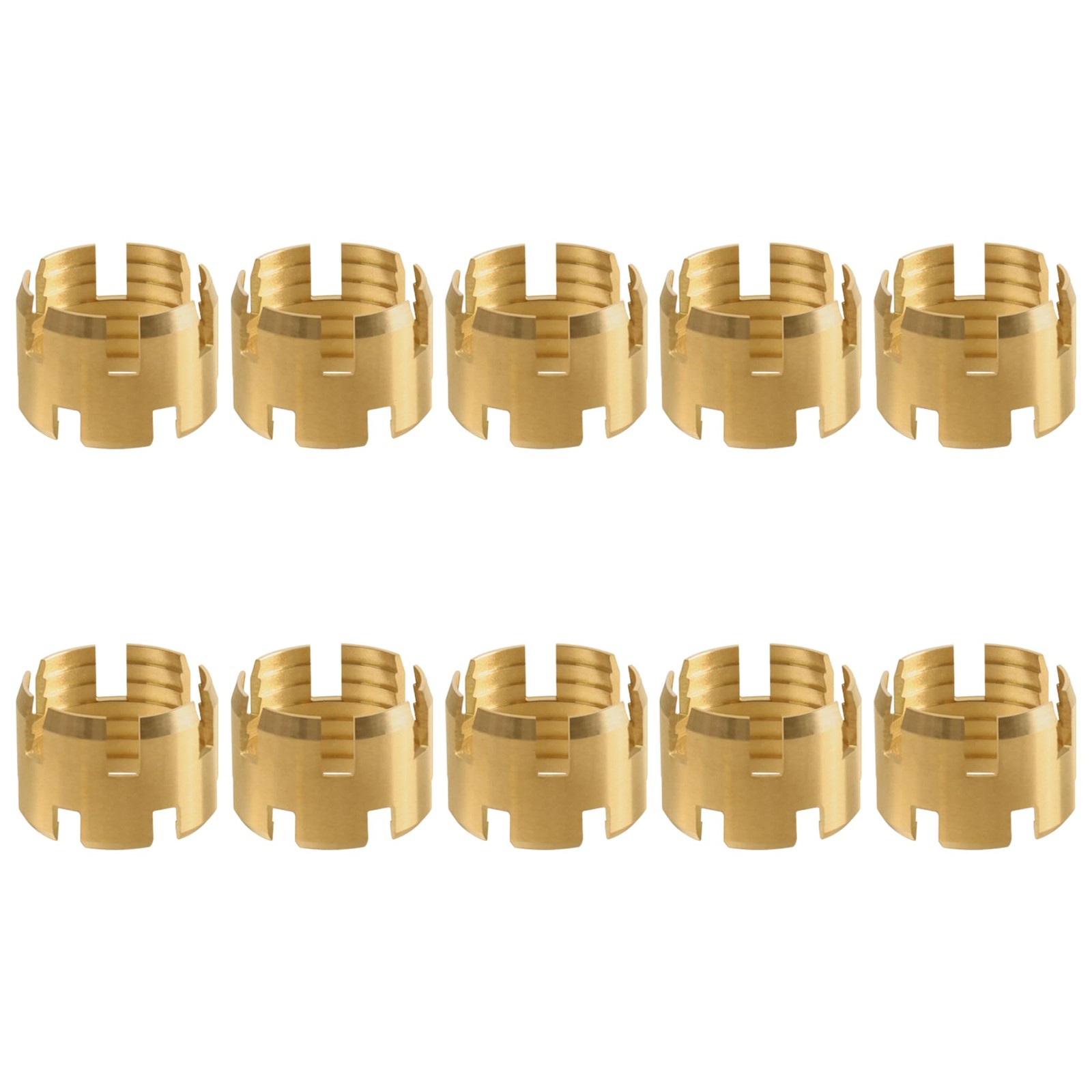10PCS 3/8″ Brass DOT Air Brake Hose End Fitting Sleeve Tube