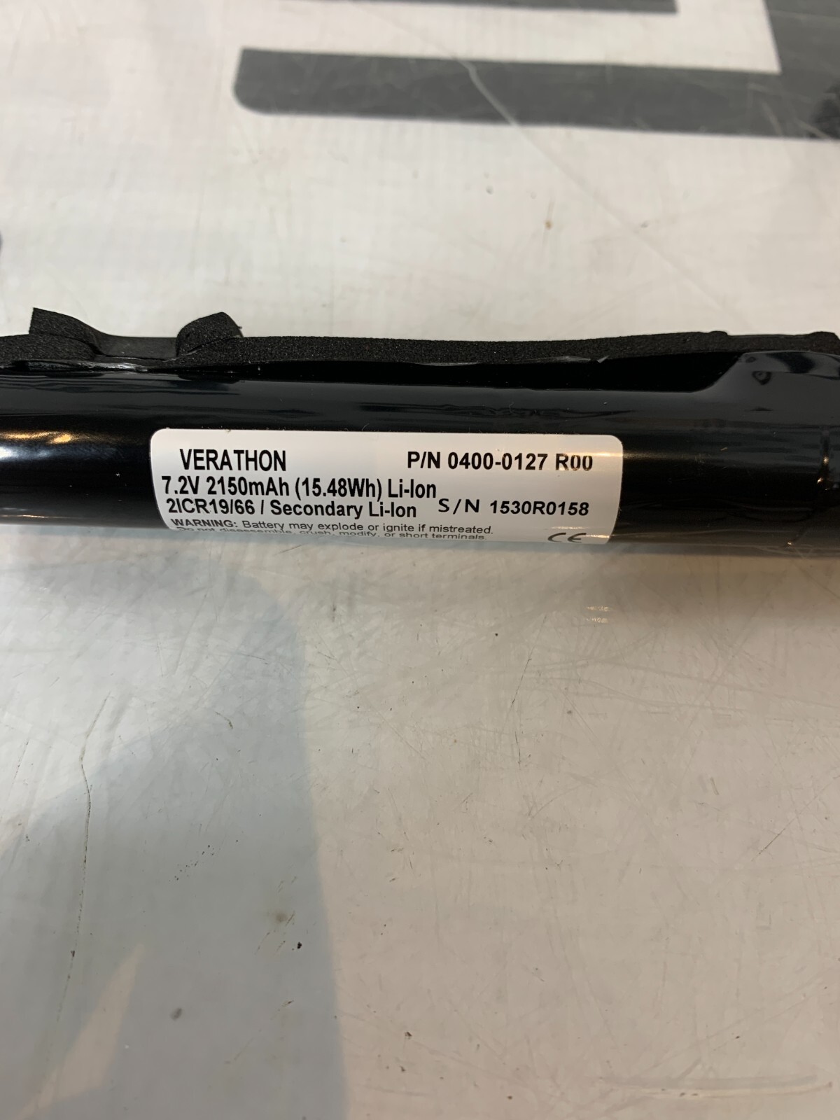 Verathon GlideScope AVL Cobalt 0570-0338 Monitor Battery 0400-0127 R02 7.2V