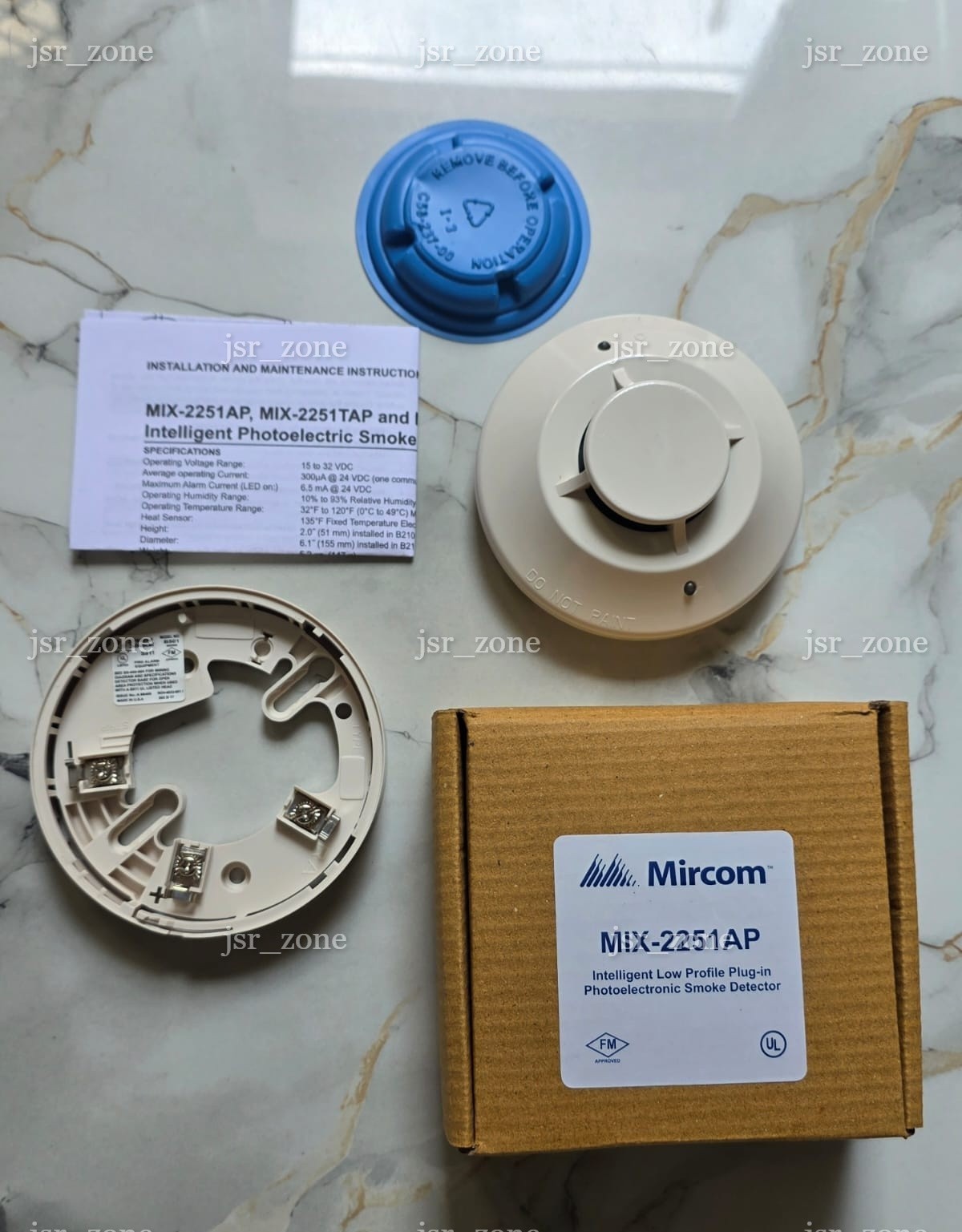 Mircom MIX-2251AP Advanced Protocol Photoelectric Smoke Detector Brand New USA