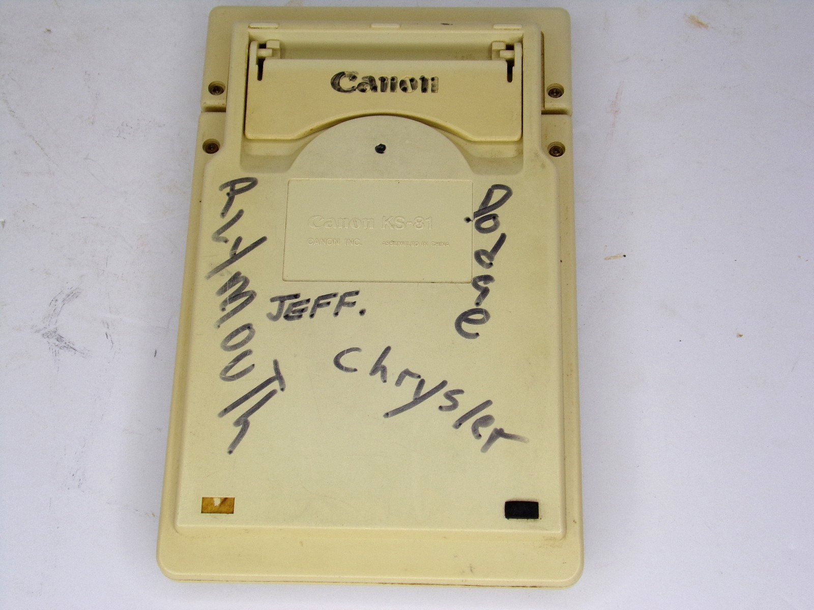 Vintage Canon KS-81 Electronic Solar Calculator With Adjustable Angle Stand