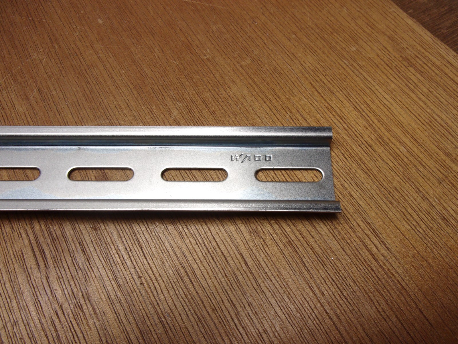 (Qty.6) Wago 12″ DIN Mounting Slotted Carrier Rail 35 X 7.5 MM Zinc Plated Steel