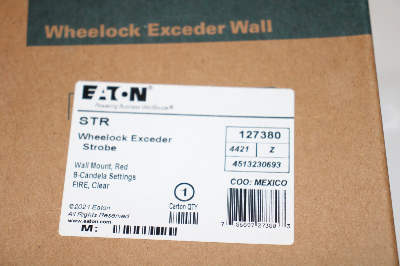 A LOT OF 10 EATON Wheelock STR Exceder Strobe 127380 «BRAND NEW»