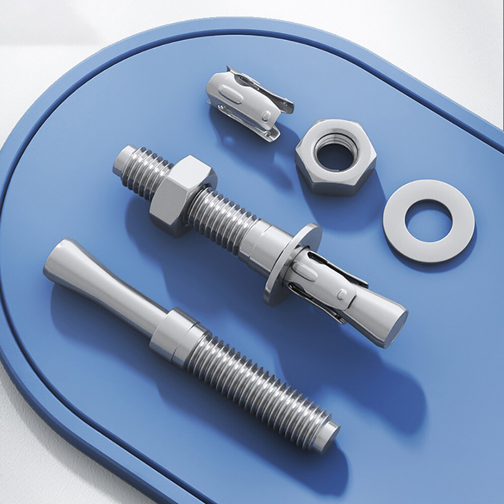 6-16mm Through Anchor Wedge Anchor Stainless Steel Screw For Cement and Concrete
