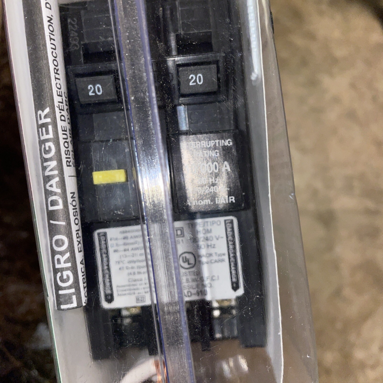 Square D HOM220GFIC 20 A Miniature Circuit Breaker