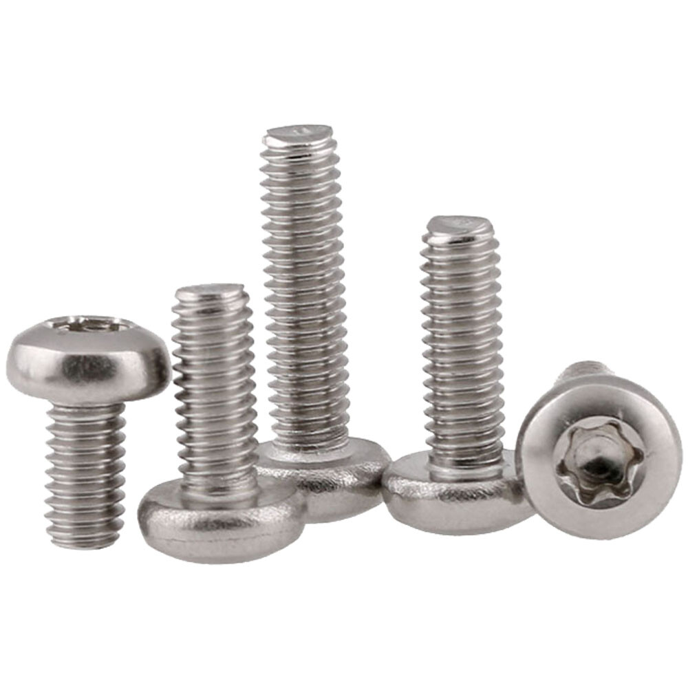 M3 – 0.5 A2 Stainless Steel Six Lobe Pan Head Torx Security Machine Screws Bolts