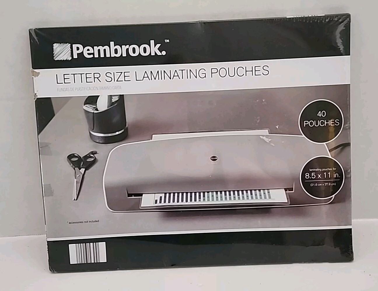 40 Pembrook Letter Size Laminating Pouches 8.5 × 11 In. NIP