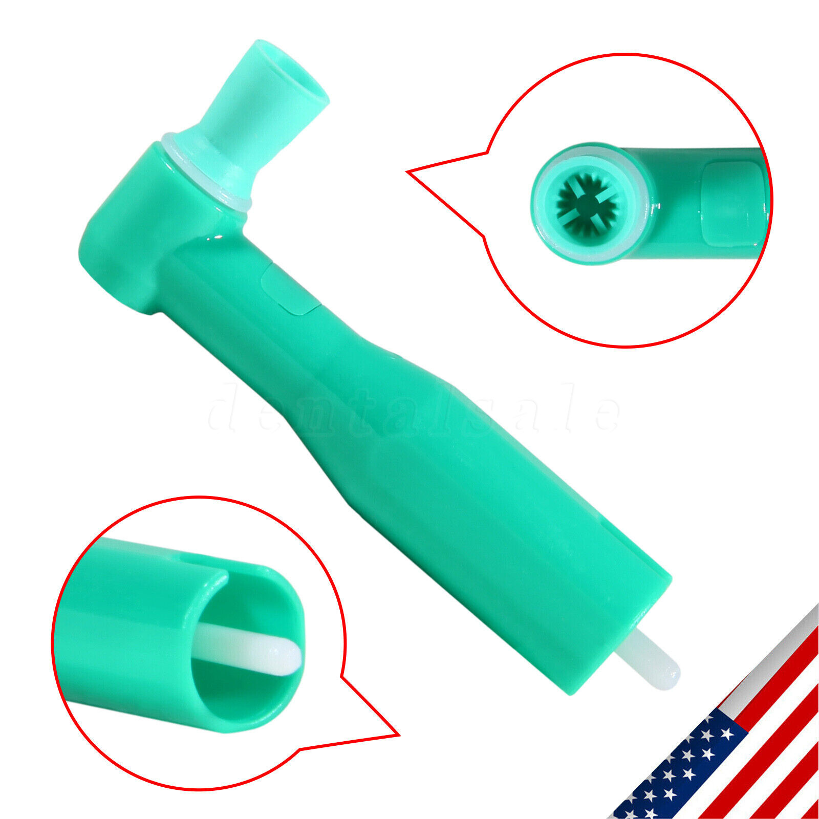 100pcs Dental Angel 90° Disposable Prophy Cup Angles Soft Latex Free Cups Green