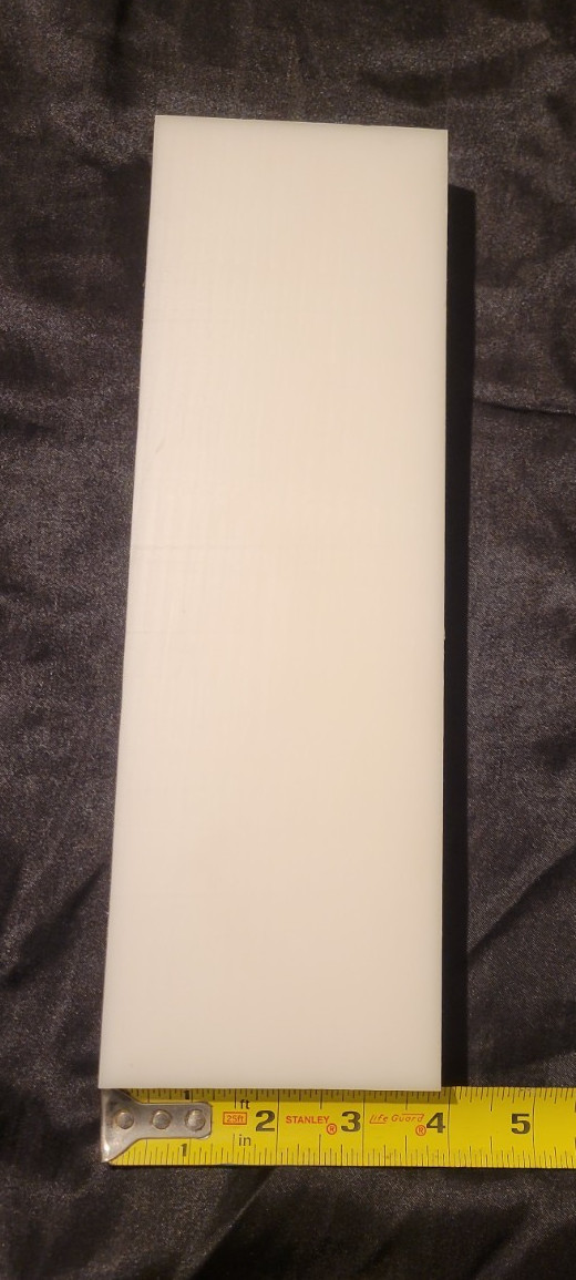 Delrin 1 1/4 x 3 3/4 x 12 (1.250 x 3.750 x 12.000) INV#X-110