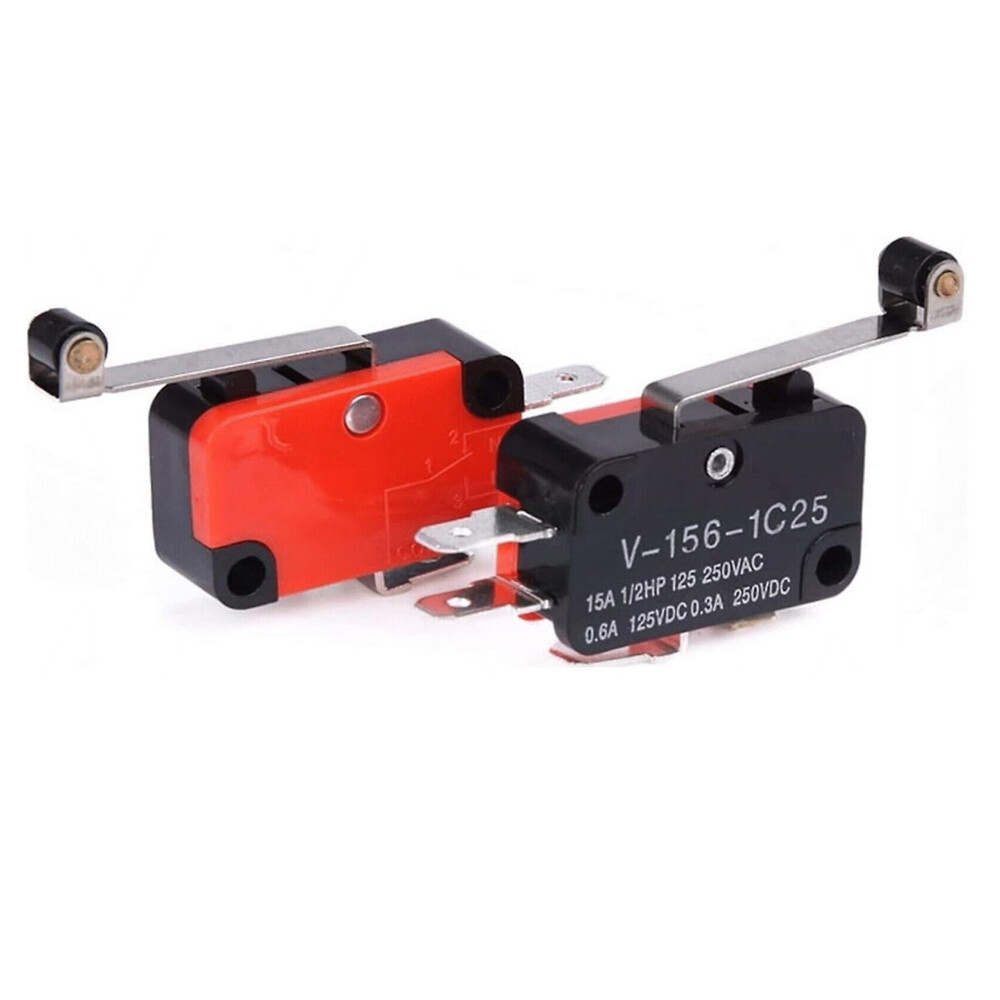 V-156-1C25 Limit Micro Switch Long Straight Hinge Roller Momentary SPDT 20X