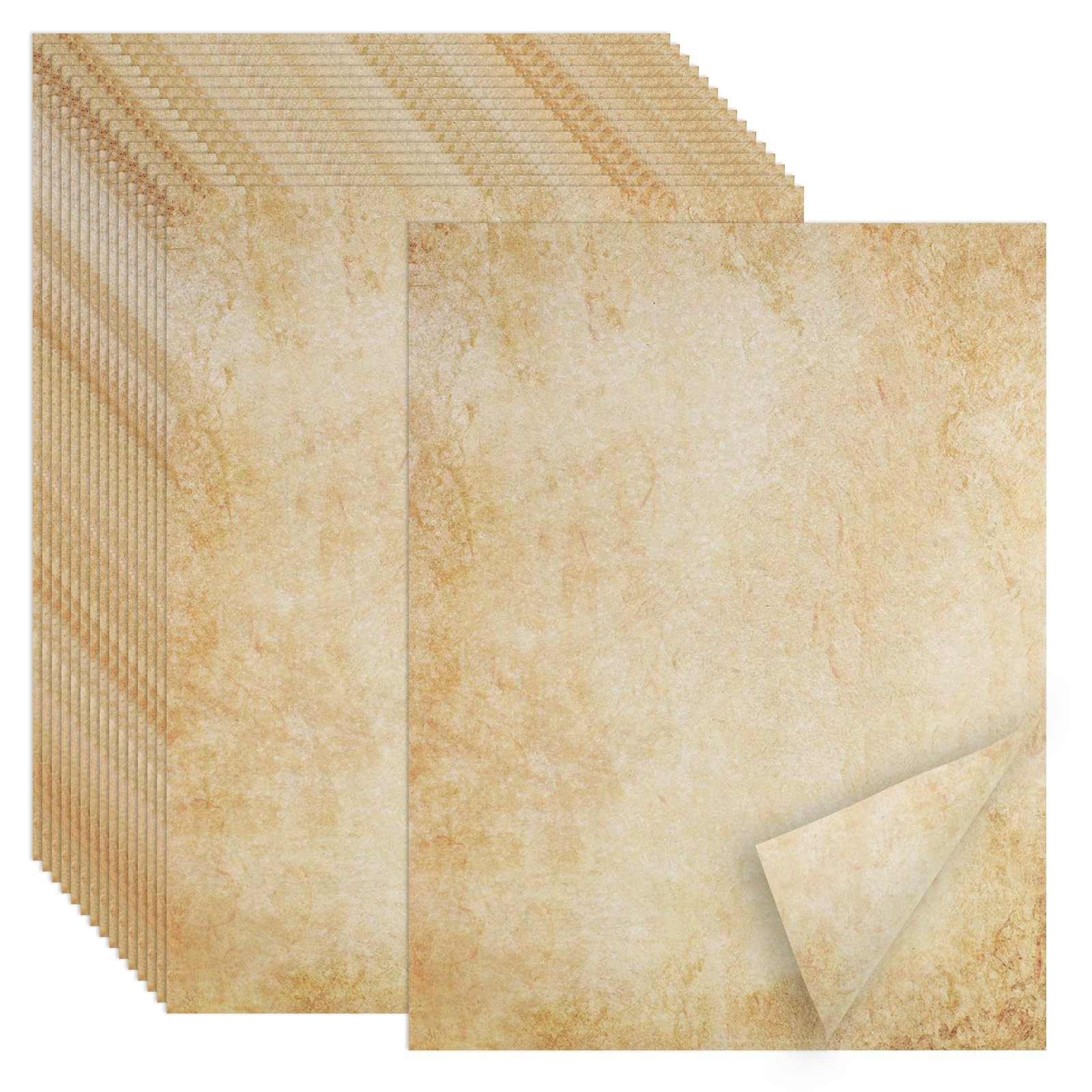 Joyberg 70PCS Vintage Paper 8.5 x 11 in Parchment 8.5×11 inches, vintage