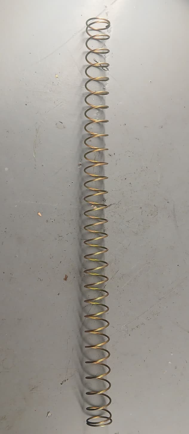 Compression Spring 11″ Length 0.07″ Wire OD .945″ OD 37.5 coils, 36 Active coils