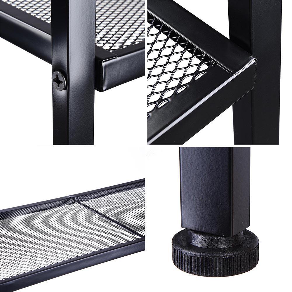 4 Tier Leaning Ladder Shelf Bookcase Bookshelf Storage Shelves Unit Organizer