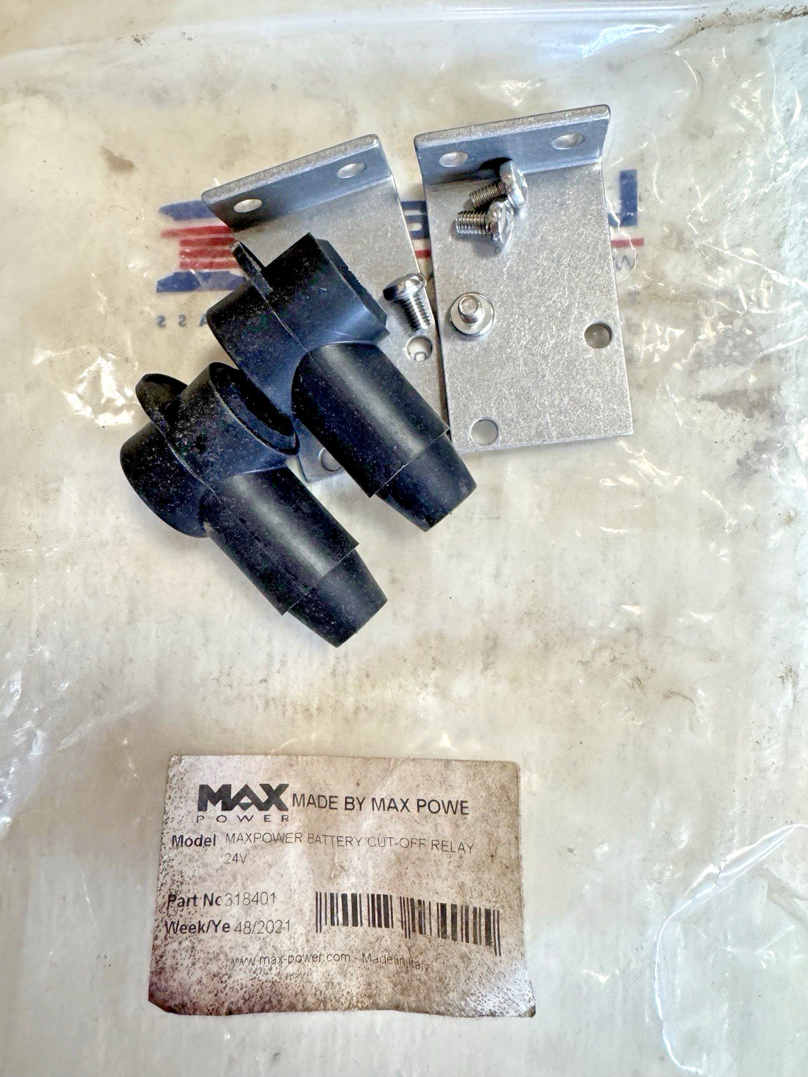 Max Power 318401 24V Battery Cut-Off Relay Kit Ametek Prestolite NEW