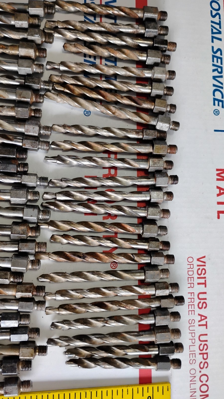 48 Each 1/4″ DIAMETER Threaded Step Drill Bit 1/4-28” Aircraft 2-1/2″ Long USA