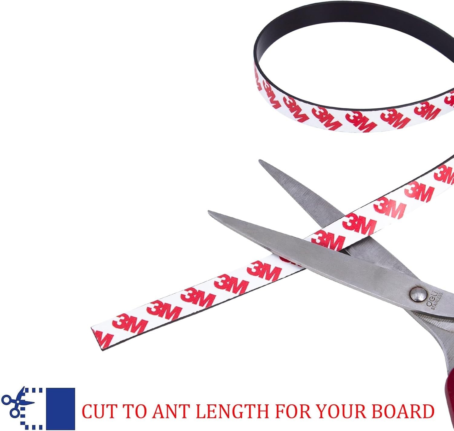 Super Sticky Magnetic Tape 10ft x 1/2in Strong Magnet Strip Adhesive NEW