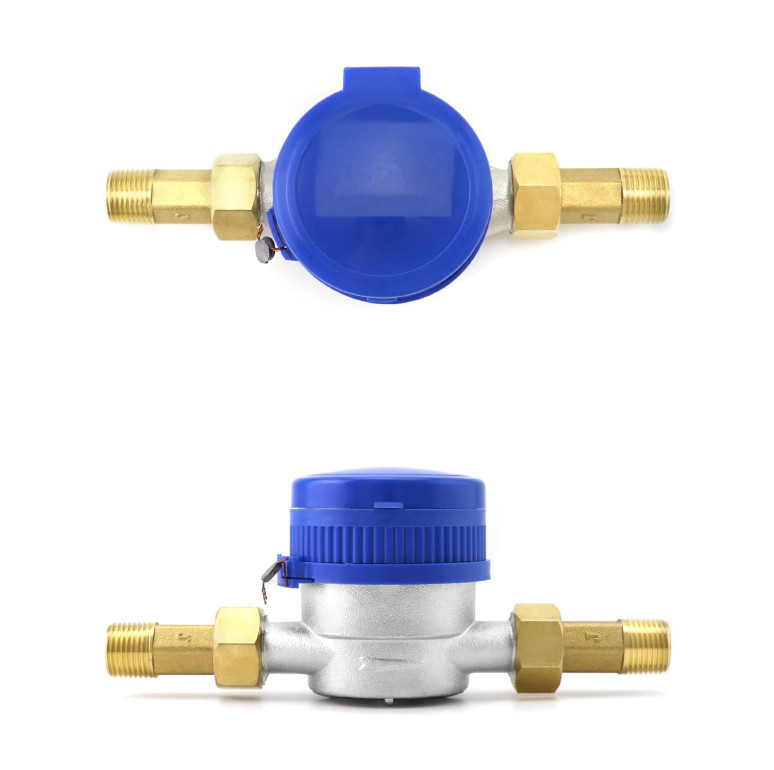 1/2″ Stainless Steel Water Flow Meter with Pulse Output for Home & Garden