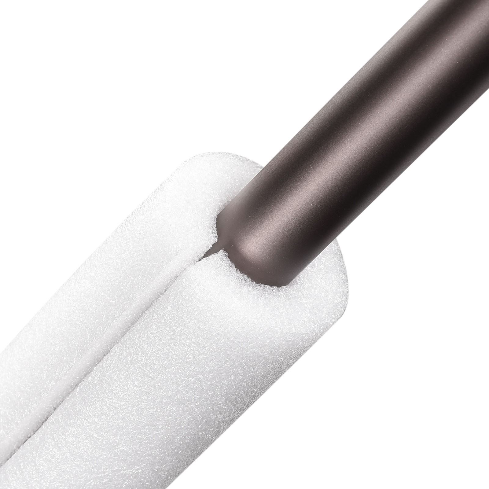 Foam Tube 3.28 ft L 2.36in ID 3.14in OD Hollow Polyethylene White
