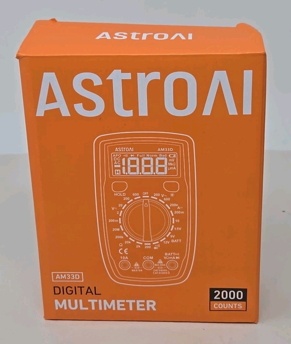 Astro AI AM33D Digital Multimeter 2000 Counts