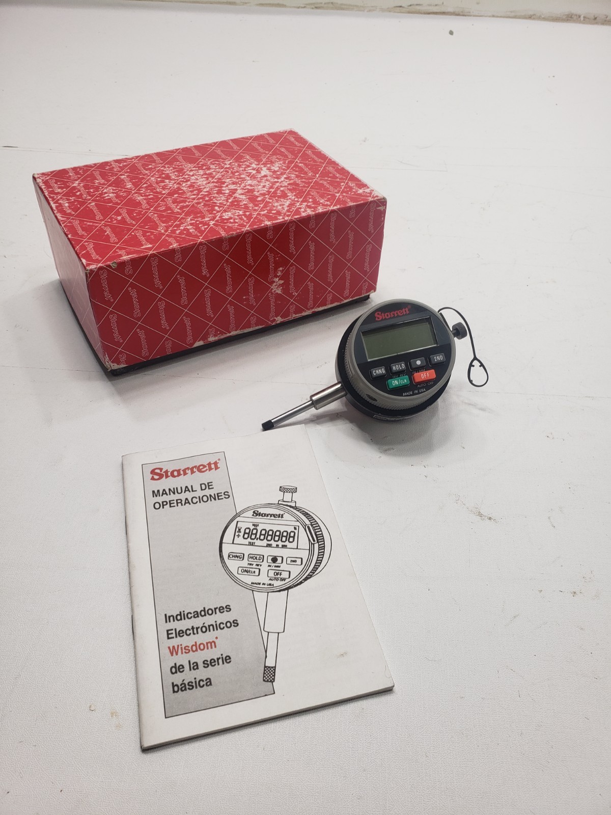 Starrett 2730-0 Wisdom Electronic Digital Indicator 1” Range .00005” w/ Box