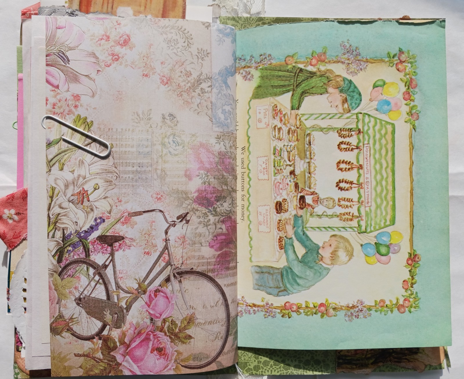 Vintage Style Junk Journal Handmade 86 Pages Women Mother Journal