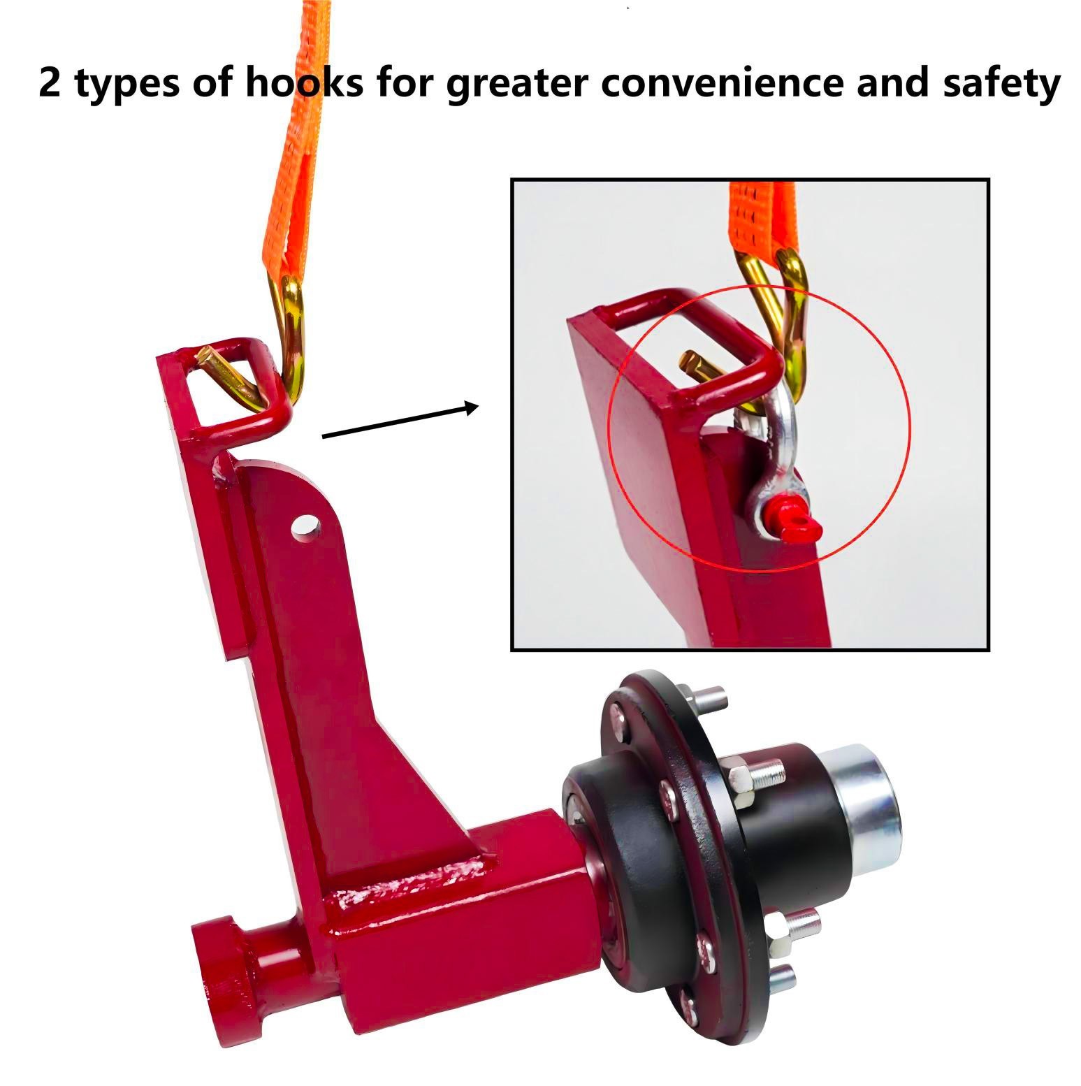 2Pack Shipping Container Wheels 8-Lug Wheels Kit,Shipping Container Accessories