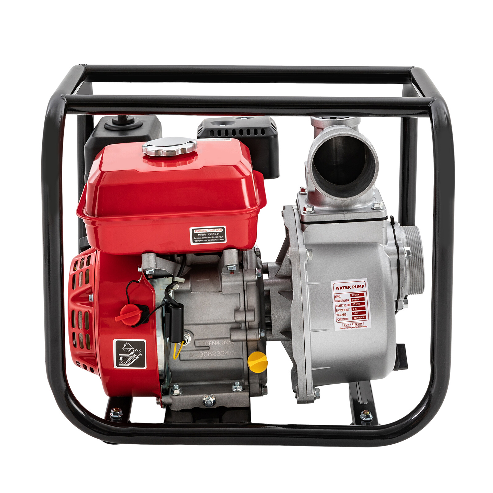 3″ Inch 7.5HP Gas Water Pump Gas-Power Garden Water Irrigation Transfer Pump