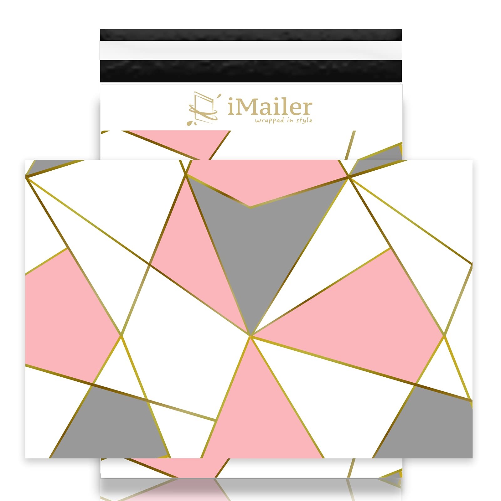 Poly Mailer Shipping Bag Envelope Triangle Print Self Seal 12×15.5 In 100 PCS