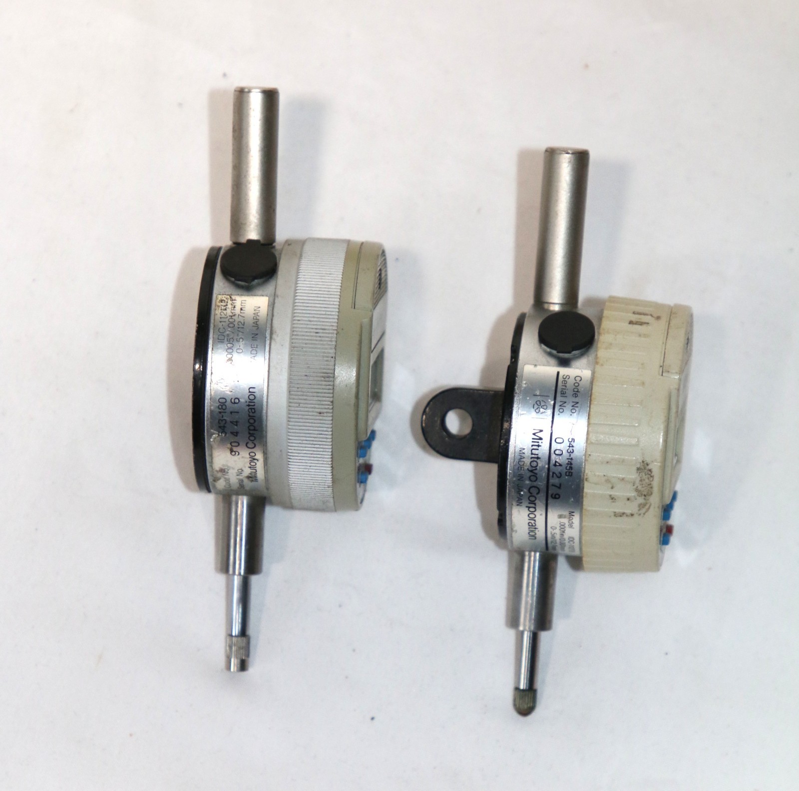 Mitutoy lot of 2 Indicators 543-145B & 543-180 0. 5 12.7 mm #3275