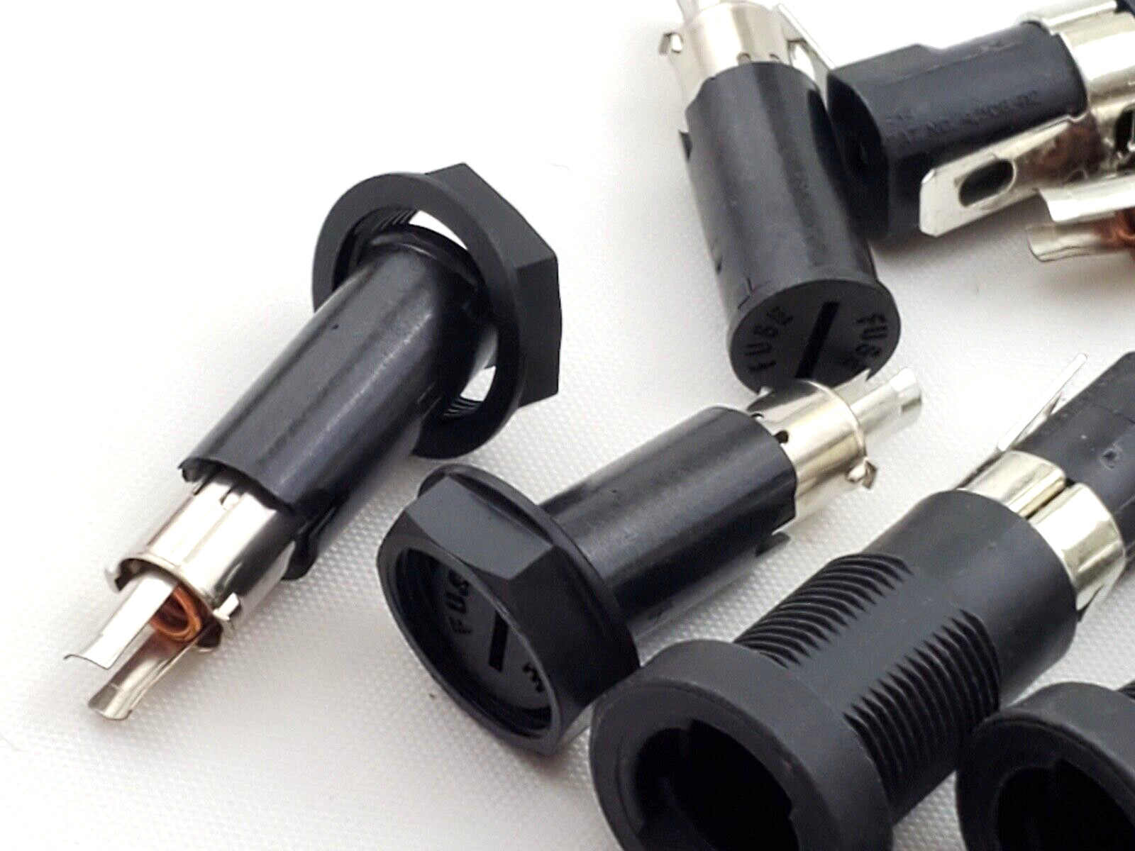 Lot of 4 Littelfuse H345621 Panel Mount Enclosed Fuse Holders For 5x20mm Fuses